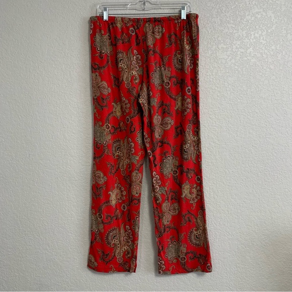 LRL Ralph Lauren Pajama PJ Set  Womens M Shirt Pants Christmas Print Monogram - Picture 13 of 16